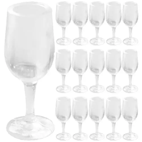 Produktbild: Zerodeko Schnapsglas Mit Mini-weingläser 20 Stück Puppenhaus-weingläser Mini-puppenhaus-weingläser 1:12 Kinder-puppenhaus-küchenspielzeug Puppenhaus-zubehör Puppenhaus Miniatur