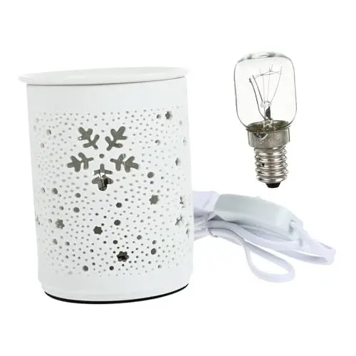 Produktbild: Zerodeko Nachtlampe Elektrische Schmelzwachslampe Room Fragrance entspannungslicht fleab praktische Duftlampe Aromatherapie-Brenner Perlmutt Aromalampen erröten Nachtlicht Duftbrenner