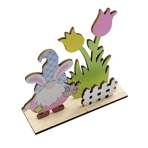 Produktbild: Zerodeko Ostern Holz Handwerk Hause Dekoration GNOME Form Schmücken für Party Szene