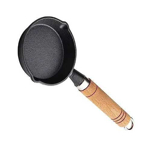 Produktbild: Zerodeko Mini-kochpfanne Antihaft-bratpfanne 10 Cm Gusspfanne Für Eier Vielseitig Einsetzbar Für Omeletts Schnellere Erhitzung Leicht Zu Reinigen