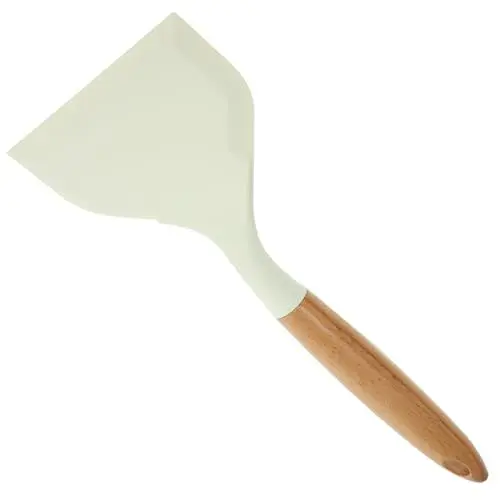 Produktbild: Zerodeko Antihaft-kochspatel Zum Braten Von Steaks Tragbarer Bratsteakspatel – Kochwerkzeug Aus Verbrühendem Silikon und Holz