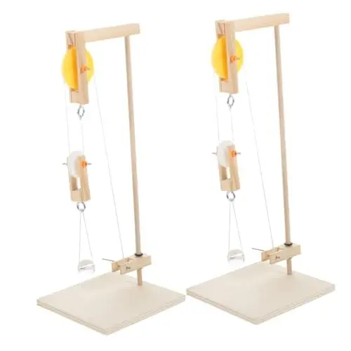 Produktbild: Zerodeko Physik Bausatz Pulley Modell Kit für Schüler Selbstgemacht Experimentierwerkzeug Langlebig Vielseitig Kombinierbar für Physikunterricht