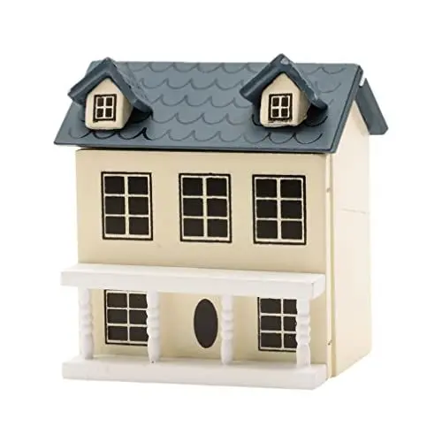 Produktbild: Zerodeko Puppenhausm?Bel 1Pc 1 12 Ma?stab H?lzernes Puppenhausmodell H?lzernes Puppenhaus- Kit Miniaturhausmodell Winziges Holzhaus Dekoratives Modellhaus Lebkuchenhaus- Kits Für Kinder