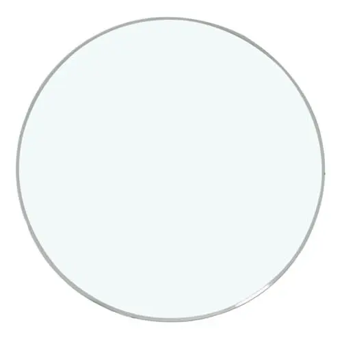 Produktbild: Zerodeko Runder Beistelltisch Mit Verdickter Gehärteter Glasplatte Für Modernes Wohnen