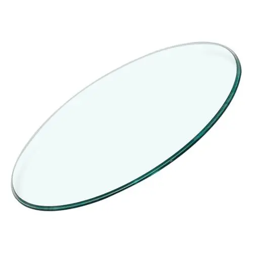 Produktbild: Zerodeko Runder Küchentisch Glastischplatte Glas Abgerundete Glastischplatte Verdickte Glastischplatte