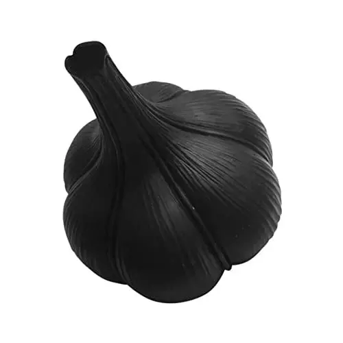 Produktbild: Zerodeko Schwarzes 1Stk Vase Tischdekoration Blumentopf aus Keramik Wohnkultur Pflanzendekor Pflanzenbehälter Schreibtisch schmücken Blumenarrangement Knoblauch Blumengefäß Harz