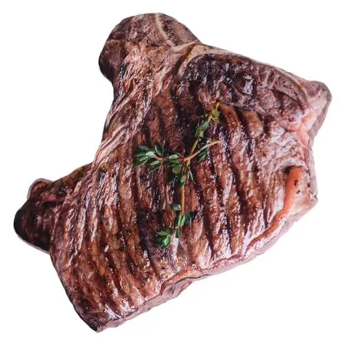 Produktbild: Zerodeko Simulation Steak Kissen Plüsch Steak Kissen Spielzeug Dekokissen Süße Kissen Plüsch Für Sofa Bett Stuhl Auto Kissen Halloween