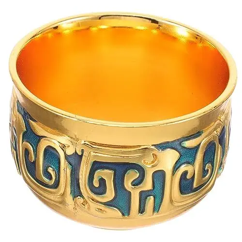 Produktbild: Zerodeko Kelch-teetasse Mit Metallstruktur – Weinglas Im Vintage-Stil – Größe – Elegantes Europäisches Design
