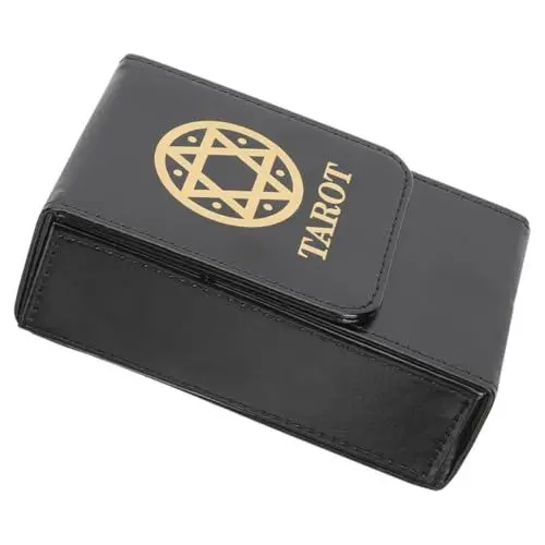 Produktbild: Zerodeko Tarot-aufbewahrungsbox Pu-speicherhalter Rechteckige Aufbewahrungsbox Aufbewahrungsbehälter Weissagungszubehör Tarot-organisator Karton Karte Magnetschnalle