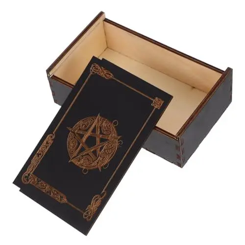 Produktbild: Zerodeko Tarot-karten- Aus Holz, Kleine Dekorative Box Für Karten, Schmuckkästchen, Tarot-karten-organisation, Werkzeug, Kartenbox, Karten-organisationsbox