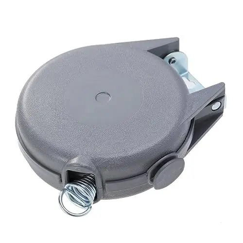 Produktbild: Zerodeko Überlegene Wäschelösung 12 M Einziehbare Wäscheleine Pvc-seil Automatische Einzugsfunktion Perfekt Für Räume (grau)