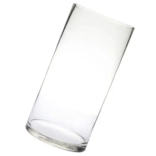 Produktbild: Zerodeko Stabile Blumenvase Aus Glas in Zylinderform 10 cm Durchmesser 30 cm Höhe Großpackung Für Tafelaufsätze