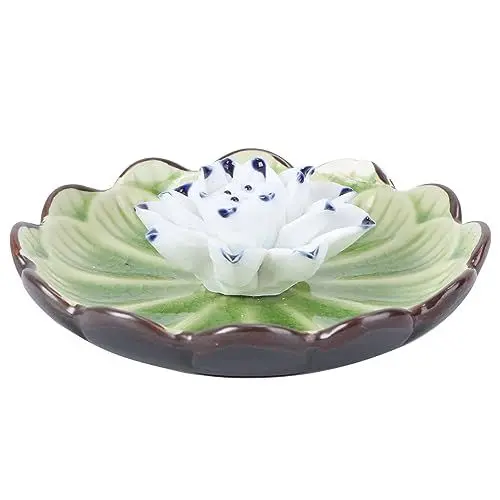 Produktbild: Zerodeko Weihrauch Trays Keramik Räuchergefäß Sunflower Stil Decor Für