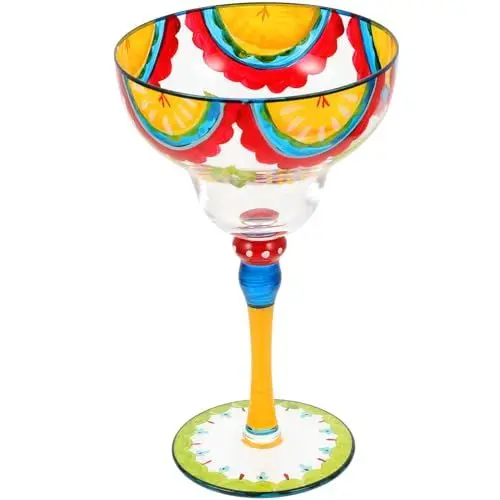 Produktbild: Zerodeko Elegante Margarita-glaswaren Handbemalte Weingläser Dekorativ Für Bar Und Zuhause