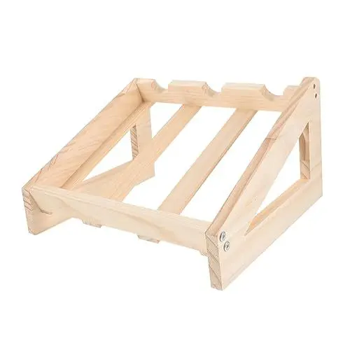 Produktbild: Zerodeko Weinregal Aus Holz Für Flaschen Rustikaler Weinständer Zur Aufbewahrung Und Präsentation Für Küche Esszimmer Und Partys Design Mit Natürlicher Holzmaserung