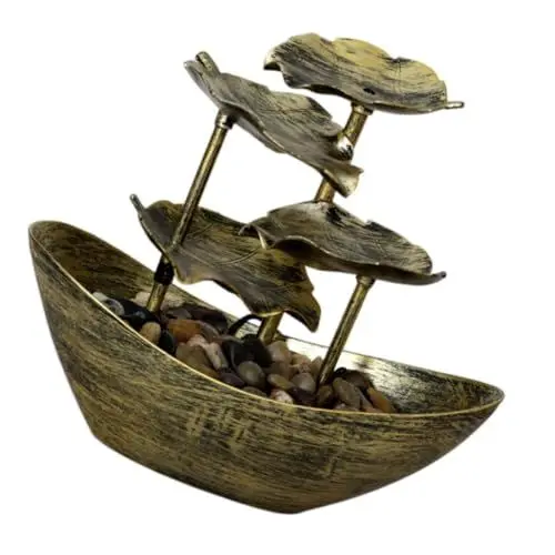 Produktbild: Zerodeko Wohnkultur Barren-Brunnen mit fließendem Wasser Bürodekoration led zimmerbrunnen Esstisch Mittelstücke Zen-Wasserfall drinnen Tischwasserfall Ornament Büroschmuck Vorbau