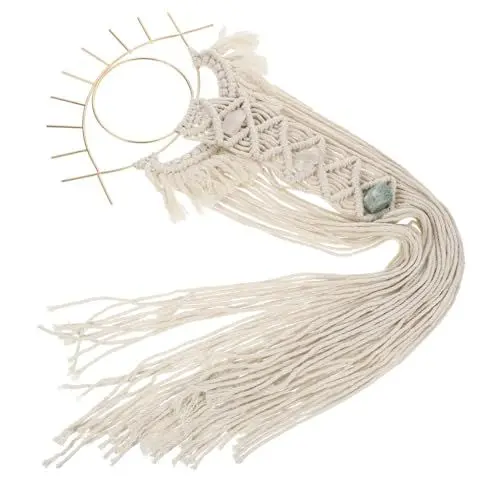 Produktbild: Zerodeko Evil Eye Wandbehang Wandteppich Baumwollfaden Stil Home Decor