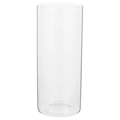 Produktbild: Zerodeko zylindrische Vase aus Bulk- Glasvase Glaszylindervasen Blumenvasen Blumenvasen Kreisvase Glaszylindervase Glücksbambus schmücken kleine Vase