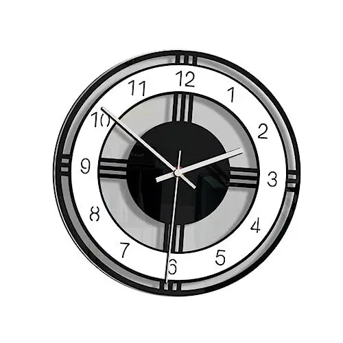 Produktbild: Zerodeko Stilvolle Stumme Runde Wanduhr Aus Acryl- Für Wohnzimmer Schlafzimmer Büro Wandkunst Batterie
