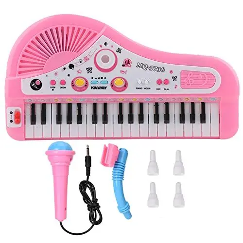 Produktbild: Zerodis 37 Keyboard E Piano Instrument Kinder Musik Spielzeug für Frühe Pädagogische mit Klavier und Mikrofon für Kleinkinder()