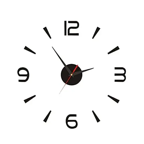 Produktbild: Zerodis 3D-DIY-Wanduhr, Rahmenlose Acryl-Wanduhr Moderne Stille Heimdekoration für Wohnzimmer Schlafzimmer Büro Hotel Kaffeehalle Bar