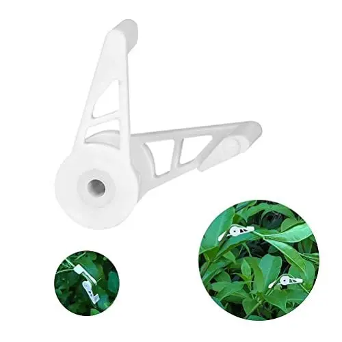 Produktbild: Zerodis 60 STÜCKE Pflanzenbieger 360 Grad Veränderbare Pflanzenzweigbieger Pflanzenstamm-Trainer-Clips für Obstbaum-Low-Stress-Training, Weiß
