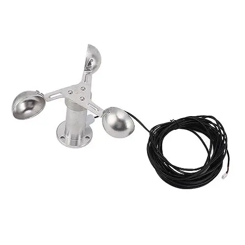 Produktbild: Zerodis Anemometer aus Aluminiumlegierung, Anemometer aus Aluminiumlegierung, Langlebiger Windgeschwindigkeitsdetektor aus Aluminiumlegierung, Geschwindigkeitsüberwachungssensor