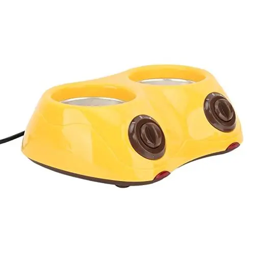Produktbild: Zerodis Elektrische Schokoladenfondue-Schmelzmaschine mit Doppeltopf und Vielfältigen Einsatzmöglichkeiten (Gelb)