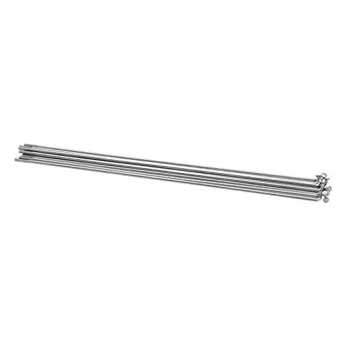 Produktbild: Fdit Hochfeste Fahrradspeichen aus 14G-Edelstahl für Rennräder, 10 Stück J-Bend-Speichen für Mountainbikes, für 16-20-Zoll-Felgen (168mm)
