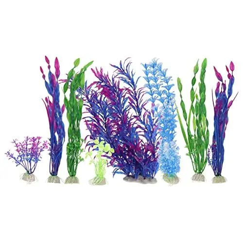 Produktbild: Zerodis Fischpflanzendekorationen, Aquariumdekoration und Landschaftsbauzubehör, Aquariumpflanzendekorationen aus Kunststoff für die Aquariumdekoration, Einfach zu Handhabende Künstliche
