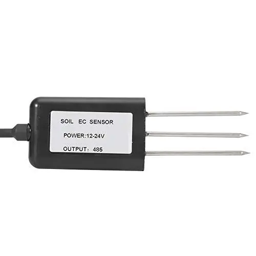 Produktbild: Zerodis Hochpräziser EC-Bodensensor, PH-Wasserqualitätstemperatur-Feuchtigkeitsmesser, EC-FC-Sensorsender, Bodenleitfähigkeitsdetektor-Tester, Wasserdichter EC-FC-Bodenmesssensor
