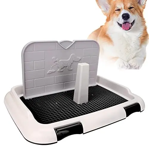 Produktbild: Zerodis Hunde-Toiletten-PIPI-Pad-Halter, Indoor-Welpentraining, Toilette, Töpfchen-Trainingstablett, Katzentöpfchen, Zaun, Hund, Geplantes Urinieren, Töpfchen-Tablett (Black)