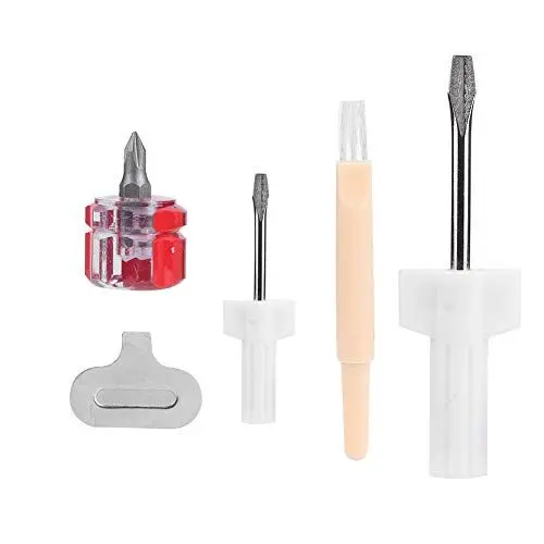 Produktbild: Zerodis Nähmaschinen-Reparaturset, 5-teiliges Nähmaschinen-Overlock-Reparaturwerkzeug, Inklusive Schraubendreher, Fadenentfernung, Schlitzschraubendreher und Reinigungsbürste