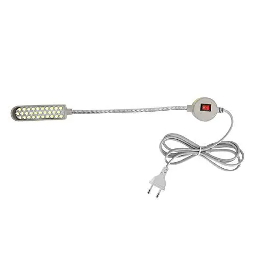 Produktbild: Zerodis Nähmaschinenleuchte, Nähmaschinenleuchte LED Flexible Schwanenhals-Arbeitsleuchte für Quiltarbeiten Nähmaschinen-Tischdrehmaschine Bohrmaschine 110‑250V(Europäischer Standard (Rundeinsatz))