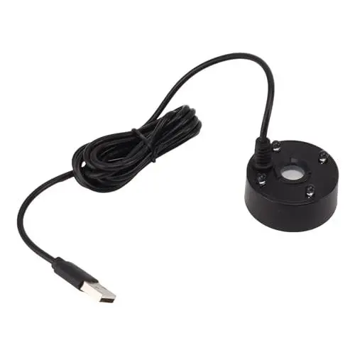 Produktbild: Nebelerzeuger, USB-Nebelerzeuger mit RGB-LED-Leuchten, Ultraschall-Nebelgerät für Teiche, Wigwams, Aquarien, Umweltfreundlicher Nebelerzeuger ohne Hitze, Einfach zu Bedienen, 5 V