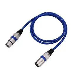 Produktbild: Zerone XLR-Kabel Stecker auf Buchse 1/1,8/3/5/10/15/20 m Mikrofonkabel Mini XLR 3-polig Audiokabel XLR/Mikrofon Balanced für Verstärker, Mikrofone und Mixer 1m