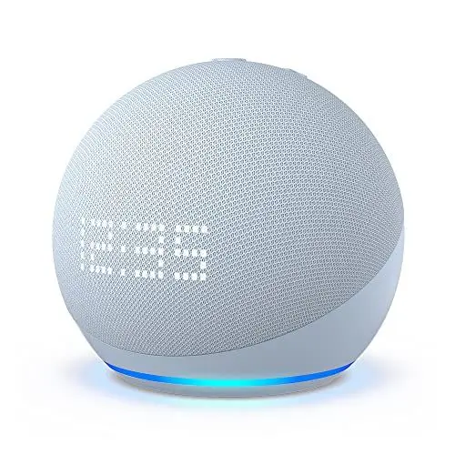 Produktbild: Zertifiziert und generalüberholt Echo Dot (5. Gen, 2022) mit Uhr | Smarter Lautsprecher mit Uhr und Alexa | Graublau