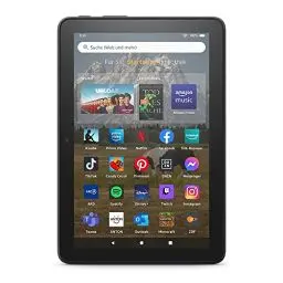 Produktbild: Fire HD 8-Tablet, 8-Zoll-HD-Display, 64 GB, für Unterhaltung unterwegs (2022), schwarz, mit Werbung