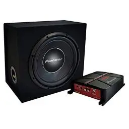 Produktbild: Pioneer GXT-3730B-SET – Paket aus 30-cm-Gehäusesubwoofer und brückbarem 2-Kanal-Verstärker inkl. Kabelset, 1400 W Maximalleistung, 30 cm, IMPP Membran, schwarz