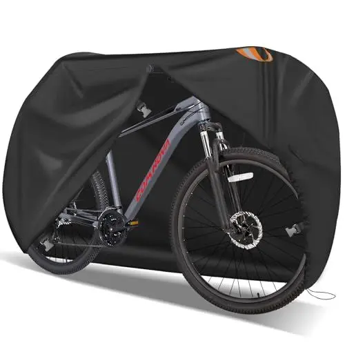 Produktbild: Zettum Fahrradabdeckung für 1 Fahrräder - Stationäre Fahrradgarage für die Aufbewahrung im Freien Wasserdichtes Outdoor & Heavy Duty, 600D PU Beschichtung Fahrrad Regenschutz für 1 Fahrräder