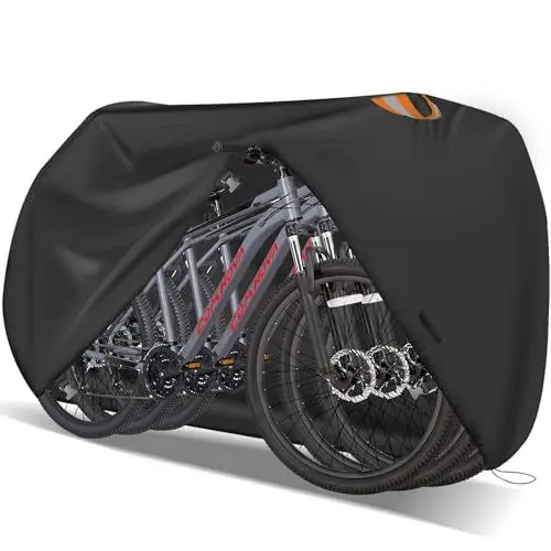 Produktbild: Zettum Fahrradabdeckung für 3 Fahrräder - Stationäre Fahrradgarage für die Aufbewahrung im Freien Wasserdichtes Outdoor & Heavy Duty, 600D PU Beschichtung Fahrrad Regenschutz für 3 Fahrräder