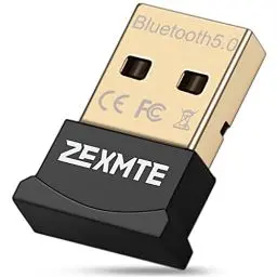Produktbild: ZEXMTE Bluetooth Adapter PC, Multi-Device-Konnektivität USB Bluetooth Dongle 5.0 für Laptop PC- Nterstützung Windows 10/8/7/ Vista/Xp, Bluetooth Stick Für Maus/Tastatur/Headset