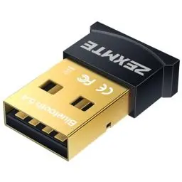 Produktbild: ZEXMTE USB Bluetooth Adapter für PC 5.4 Bluetooth Dongle Receiver Plug-and-Play Bluetooth Transmitter für Desktop, Laptop, Maus, Tastatur, Headsets, Lautsprecher Unterstützung Windows 11/10/8.1/7