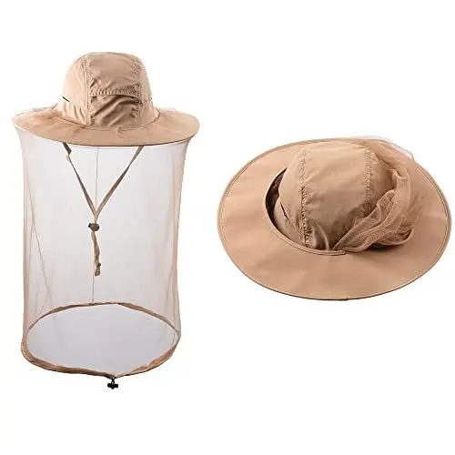 Produktbild: ZffXH Beekeeper Veil/bee Beekeeping Mosquito Net Hats with Netting/Sarifi Hiking Sun Protection Cap