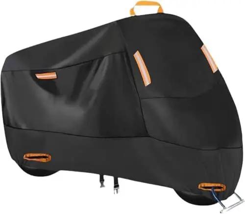 Produktbild: ZFTAP Motorradabdeckung für Yamaha XJ 600,Motorrad Schutzhülle Kratzfestes Wasserdicht Motorradplane mit Schlossloch,L
