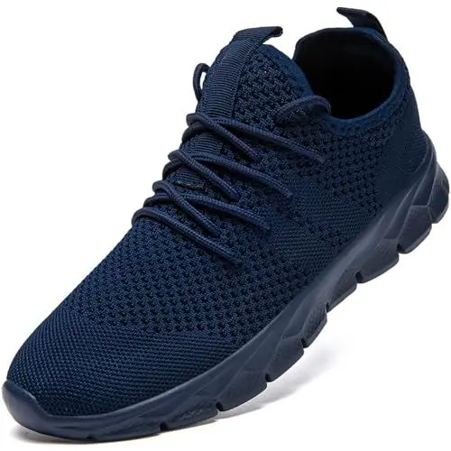 Produktbild: ZGPWZWL Herren Laufschuhe Leichte Sportschuhe Turnschuhe Atmungsaktiv Trainingsschuhe Bequeme Orthopädische Krankenschwester Schuhe Sneaker,Blau,EU49