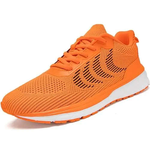 Produktbild: ZGPWZWL Schuhe Herren Laufschuhe Running Shoes Turnschuhe Sportschuhe leichte Sneaker Sportschuhe Fitnessschuhe Joggingschuhe Freizeitschuhe,Orange,EU45