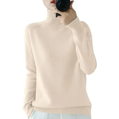 Produktbild: ZHENDEGL Damen Pullover Pullover Damen Grau Pullover Rot Damen Strick Pullover Mit Bluseneinsatz Strickset Damen Pullover Rückenfrei Damen Pullover Mädchen 134 Rundhals Pullover Damen Pullover Damen
