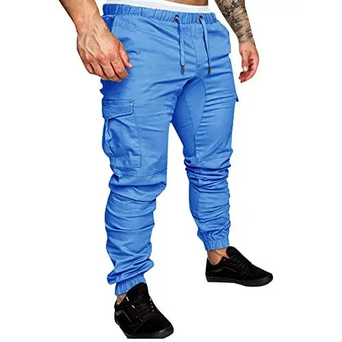 Produktbild: ZHENDEGL Schwarze Baggy Hose Jogginghose Herren Lang Baggy Jogginghose Elegante Jogginghose Herren Spodnie Męskie Hosen Baggy Herren Jagdhose Herren Cargohose Rot Jogging Chino Hose Herren Leichte