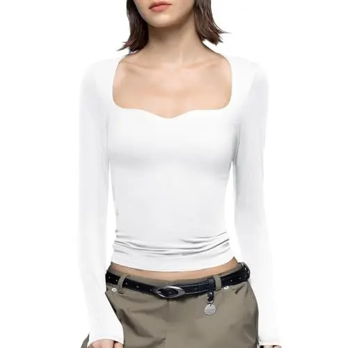 Produktbild: Strick Pullover Damen Strickpullover Damen Weiß Suuksess Long Sleeve Dicker Rollkragenpullover Damen 100% Kaschmir Pullover Damen Winterpullover Damen Lang Amazon Basics Kleidung Damen Schön